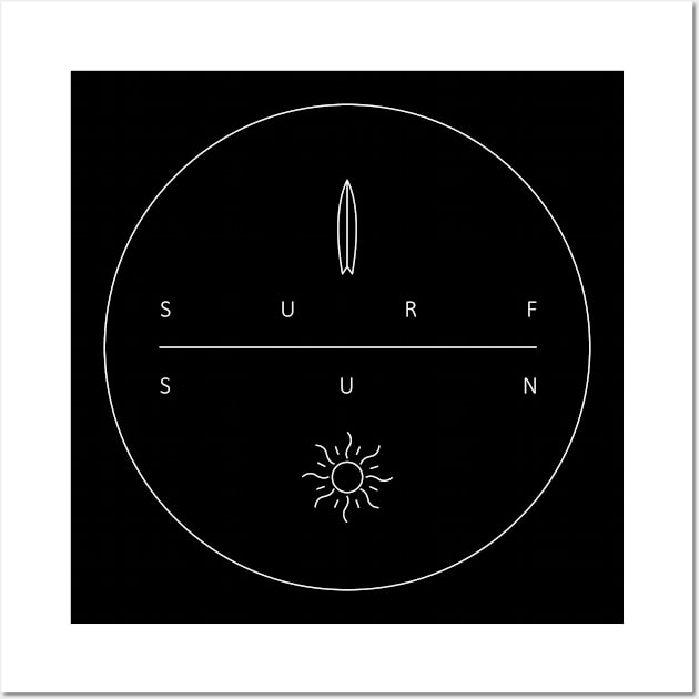 Surf and Sun Minimal Wall Art by JDP Designs